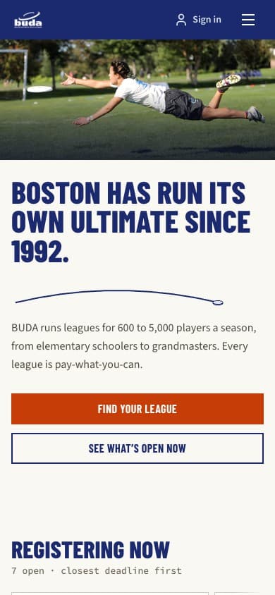 The Buda website