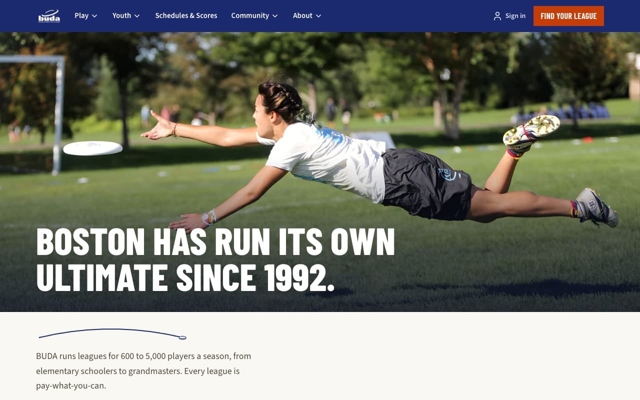 The Buda league site